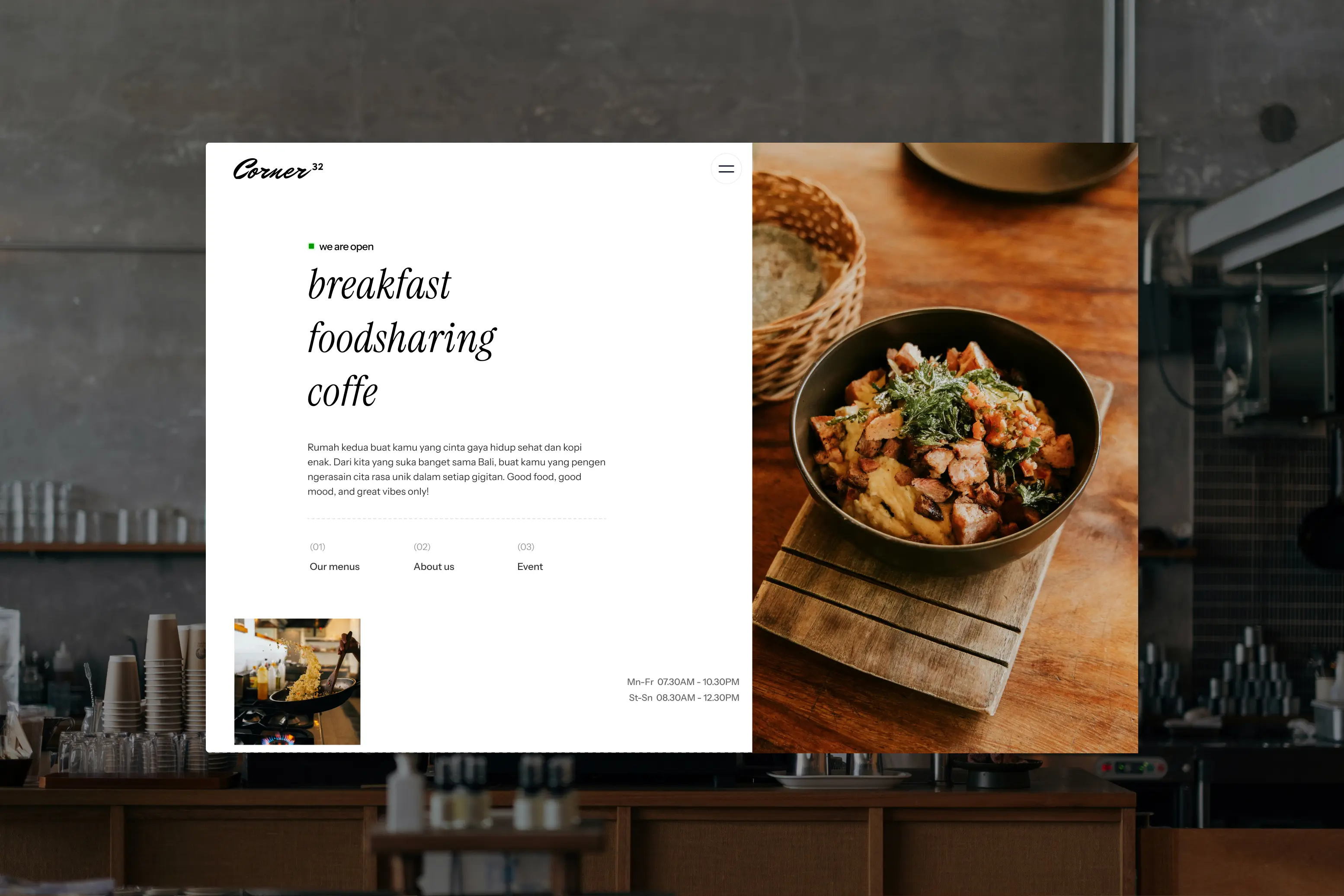 Corner 32 — Monnite Studio, jasa pembuatan website & design agency Bali Tabanan